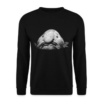 A blob fish - Unisex Sweatshirt - black - Front - Alina (178cm) & Michal (187cm)