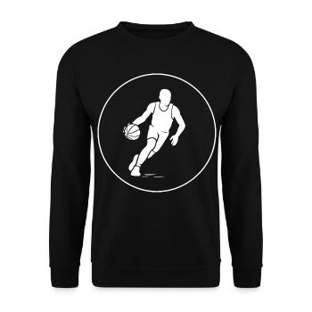 Basketball - Unisex Sweatshirt - black - Front - Alina (178cm) & Michal (187cm)