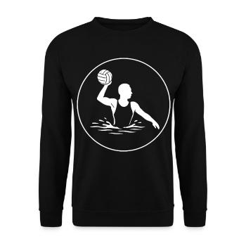 Water polo power - Unisex Sweatshirt - black - Front - Alina (178cm) & Michal (187cm)