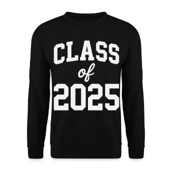 Class of 2025 - Unisex Pullover - Schwarz - Vorne - Alina (178cm) & Michal (187cm)