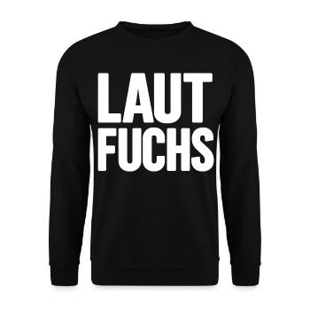LAUTFUCHS - Unisex Pullover - Schwarz - Vorne - Alina (178cm) & Michal (187cm)