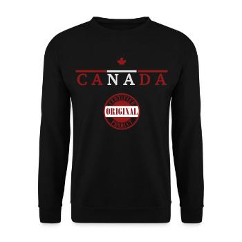 Drapeau canadien, fierté canadienne - Sweat-shirt Unisexe - noir - Devant - Alina (178cm) & Michal (187cm)