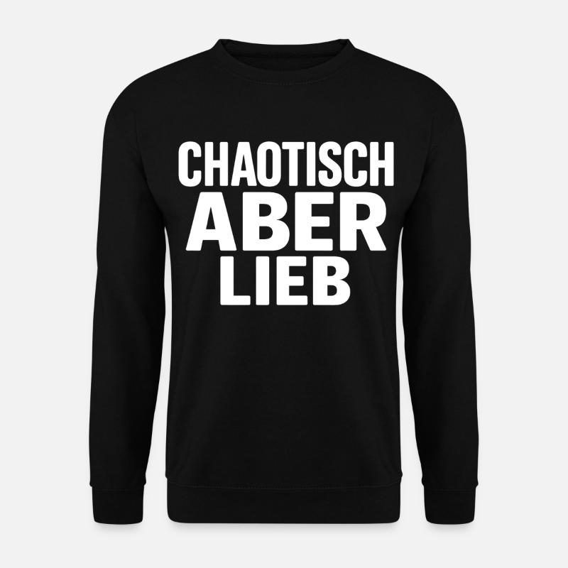Herz im Chaos - Unisex Pullover - Schwarz
