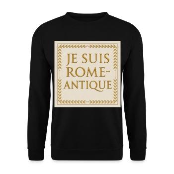 I Am Ancient Rome - Unisex Sweatshirt - black - Front - Alina (178cm) & Michal (187cm)