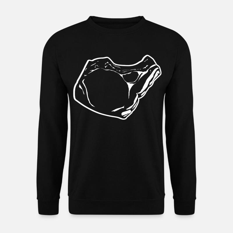 Steak Sketch - Unisex Sweatshirt - black