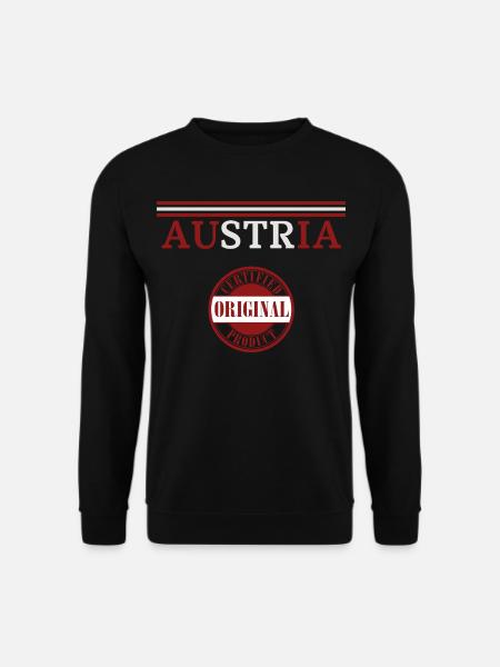 Flag of Austria, Austrian pride - Unisex Sweatshirt - black