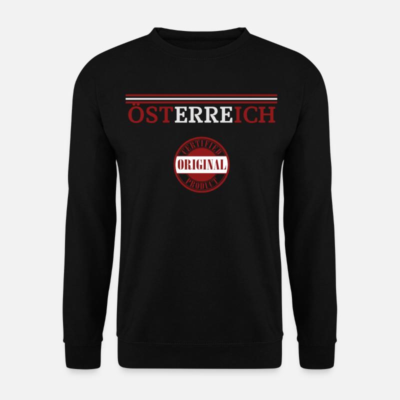 Austrian pride, flag of Austria - Unisex Sweatshirt - black