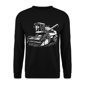 Pure harvesting power - Unisex Sweatshirt - black - Front - Alina (178cm) & Michal (187cm)