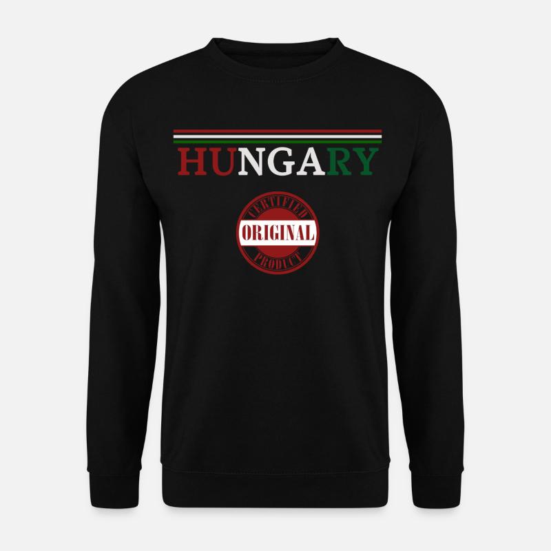 Ungarischer Stolz, Flagge Ungarns - Unisex Pullover - Schwarz