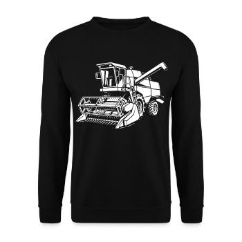 La puissance des grains à l’état pur - Sweat-shirt Unisexe - noir - Devant - Alina (178cm) & Michal (187cm)