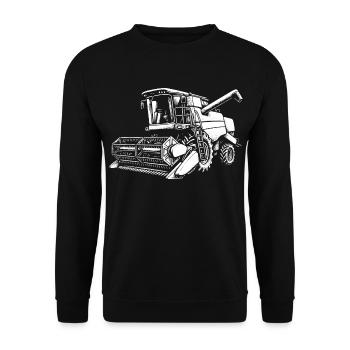 Pure grain power - Unisex Sweatshirt - black - Front - Alina (178cm) & Michal (187cm)