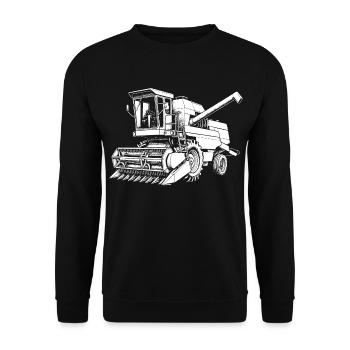 Kraft aus der DDR – E517 - Unisex Pullover - Schwarz - Vorne - Alina (178cm) & Michal (187cm)