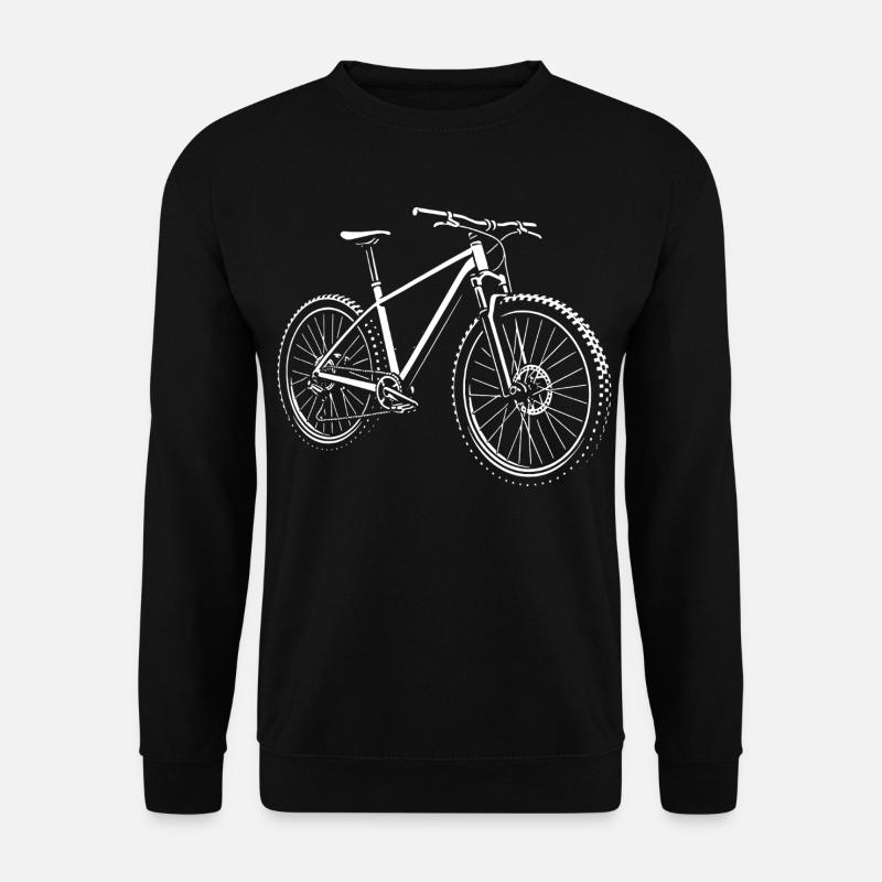Bergwärts mit Pedalkraft - Unisex Pullover - Schwarz