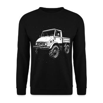 Puissance avec un statut culte - Sweat-shirt Unisexe - noir - Devant - Alina (178cm) & Michal (187cm)