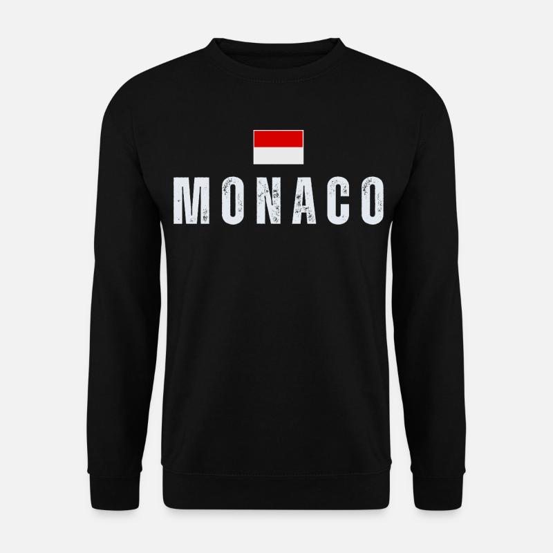 Monaco flag, Monegasque pride - Unisex Sweatshirt - black