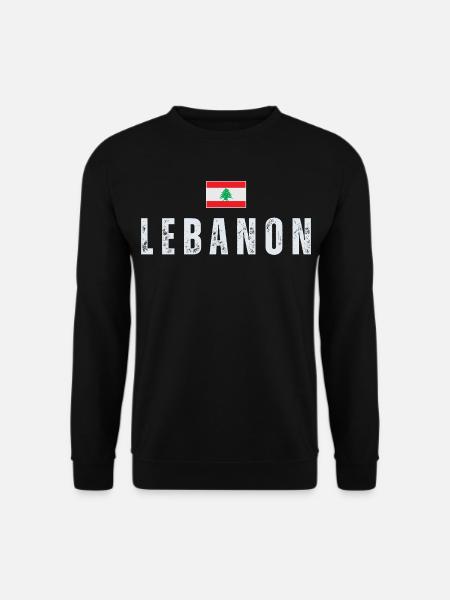 Fier drapeau libanais du Liban - Sweat-shirt Unisexe - noir