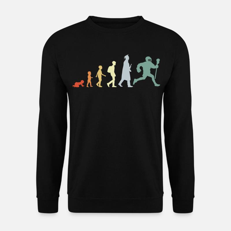 Évolution d’un joueur de crosse - Sweat-shirt Unisexe - noir