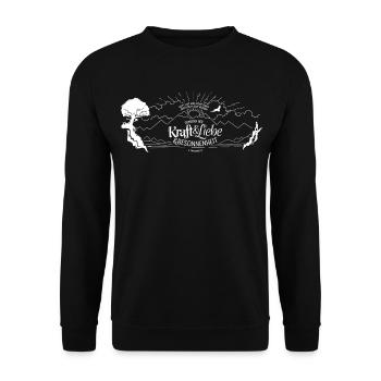 Gott hat uns keinen Geist der Furcht gegeben - Unisex Pullover - Schwarz - Vorne - Alina (178cm) & Michal (187cm)