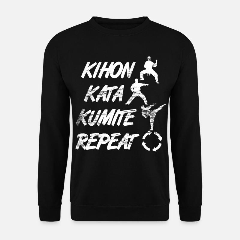 Kihon Kata Kumite Repeat - Unisex Sweatshirt - black