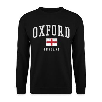 Oxford England - Unisex Pullover - Schwarz - Vorne - Alina (178cm) & Michal (187cm)