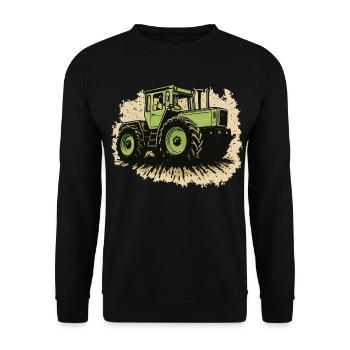 Traktor - Unisex Pullover - Schwarz - Vorne - Alina (178cm) & Michal (187cm)