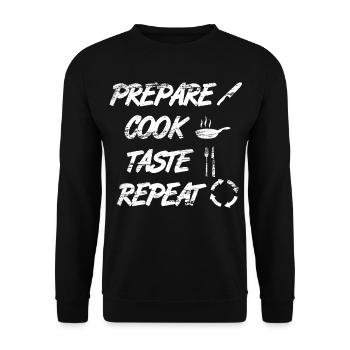 Koch Quote - Unisex Sweatshirt - black - Front - Alina (178cm) & Michal (187cm)