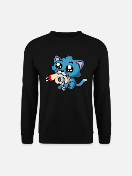 Le chaton a faim ! - Sweat-shirt Unisexe - noir
