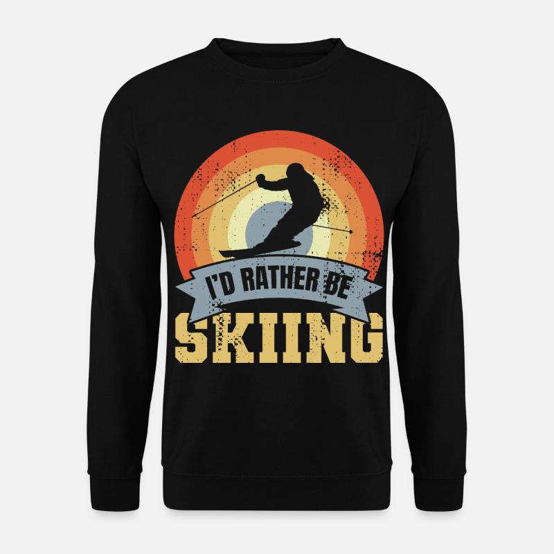 Skifahrerspruch - Unisex Pullover - Schwarz