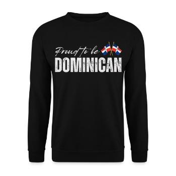 Fier dominicain - Sweat-shirt Unisexe - noir - Devant - Alina (178cm) & Michal (187cm)
