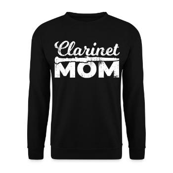 Klarinettenspieler Mama - Unisex Pullover - Schwarz - Vorne - Alina (178cm) & Michal (187cm)