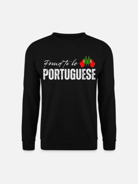 Portugiese stolz, ich liebe Portugal - Unisex Pullover - Schwarz