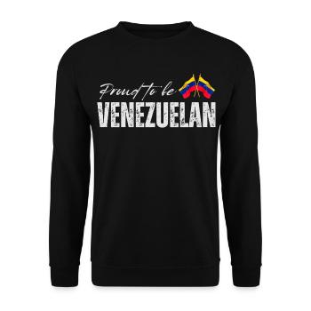 Fier vénézuélien, j’adore le Venezuela - Sweat-shirt Unisexe - noir - Devant - Alina (178cm) & Michal (187cm)
