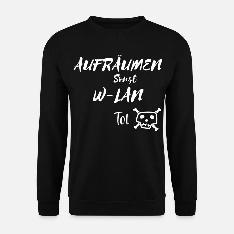 Kreativer Totenkopf mit Textmotivation - Unisex Pullover - Schwarz