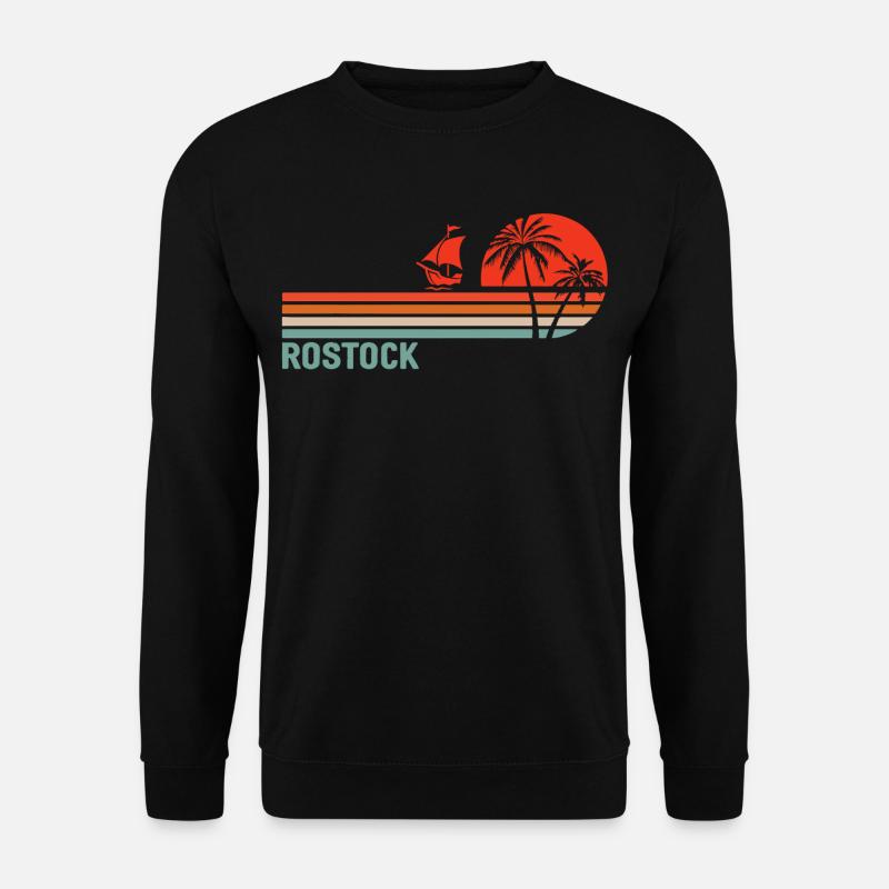 Rostocker Sunset Vibes - Unisex Pullover - Schwarz