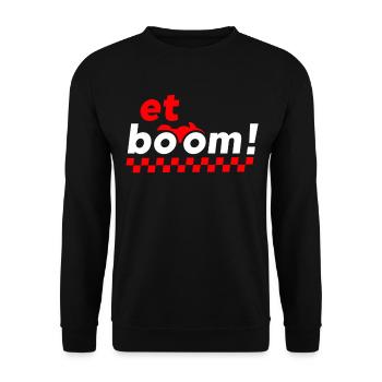 Et boom - Sweat-shirt Unisexe - noir - Devant - Alina (178cm) & Michal (187cm)
