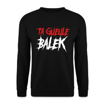 TGB - Sweat-shirt Unisexe - noir - Devant - Alina (178cm) & Michal (187cm)