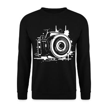 Camera - Unisex Sweatshirt - black - Front - Alina (178cm) & Michal (187cm)