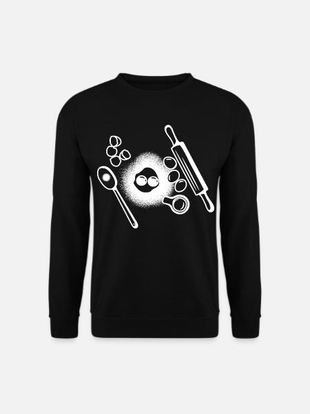 Baking Ingredients Drawing - Unisex Sweatshirt - black