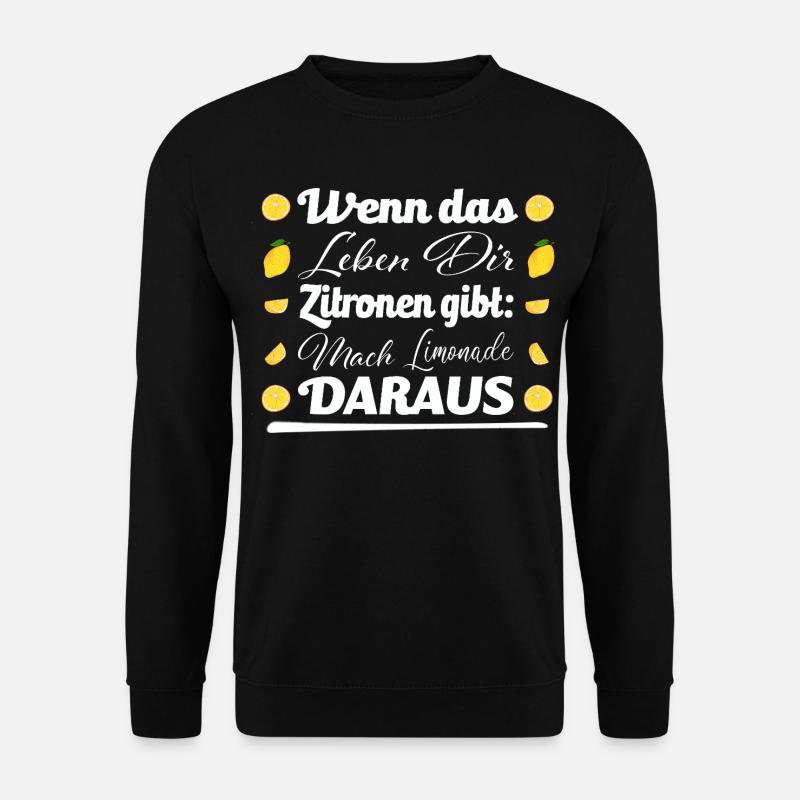 Zitronen und Limonade - Unisex Pullover - Schwarz