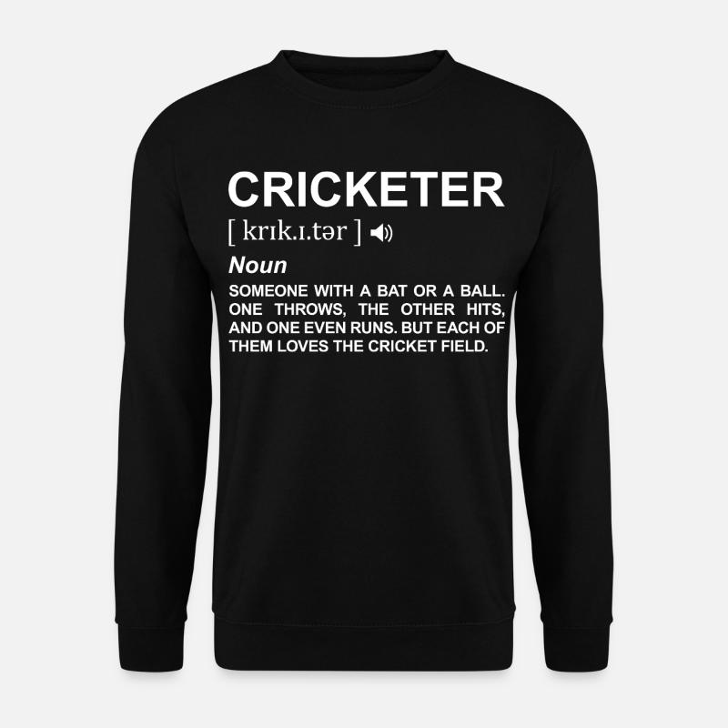 Kricketspieler Bedeutung - Unisex Pullover - Schwarz
