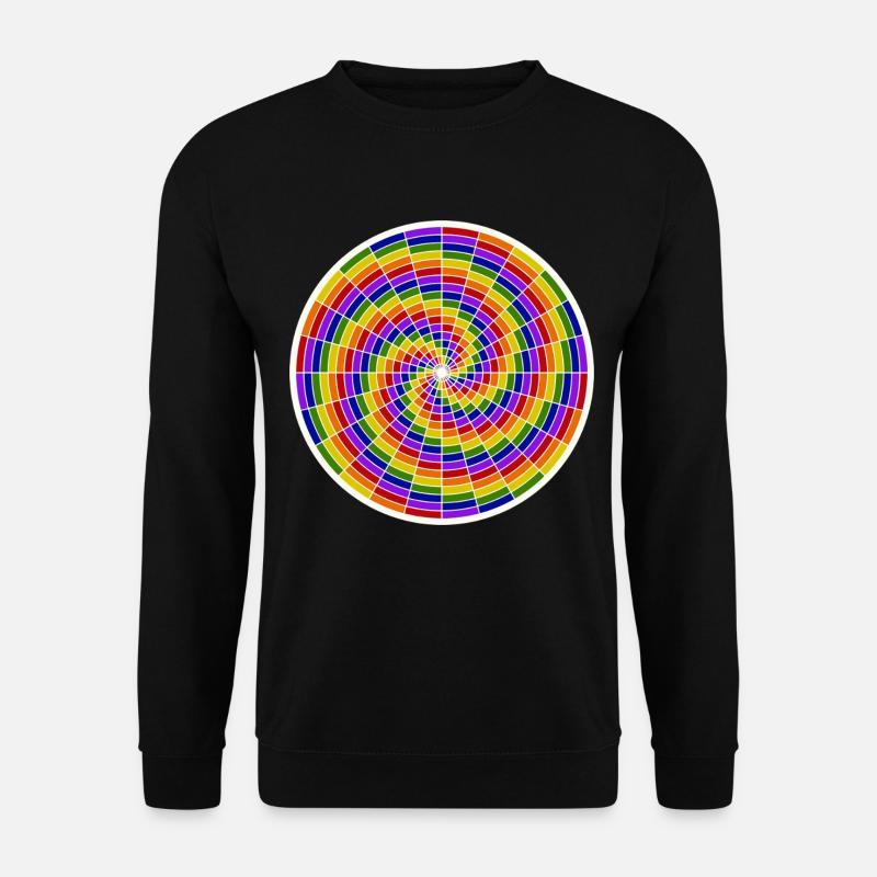 Colored Spiral Art Design - Unisex Sweatshirt - black