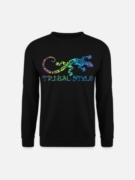 Polynesian rainbow lizard - Unisex Sweatshirt - black