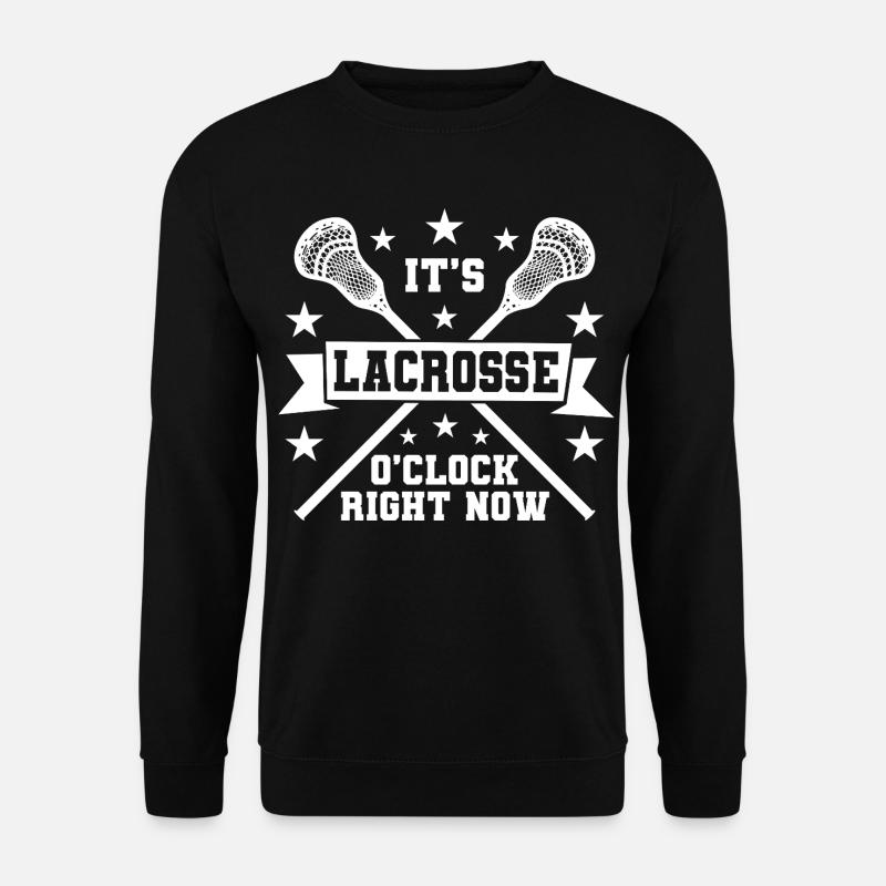 It's lacrosse time - Unisex Sweatshirt - black
