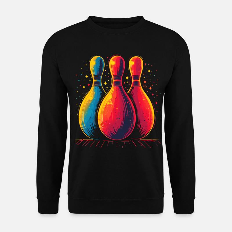 Bowling Retro Look - Unisex Pullover - Schwarz