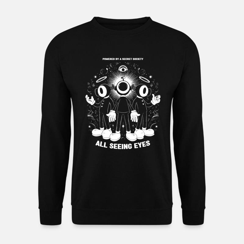 Seeing eyes - Unisex Pullover - Schwarz
