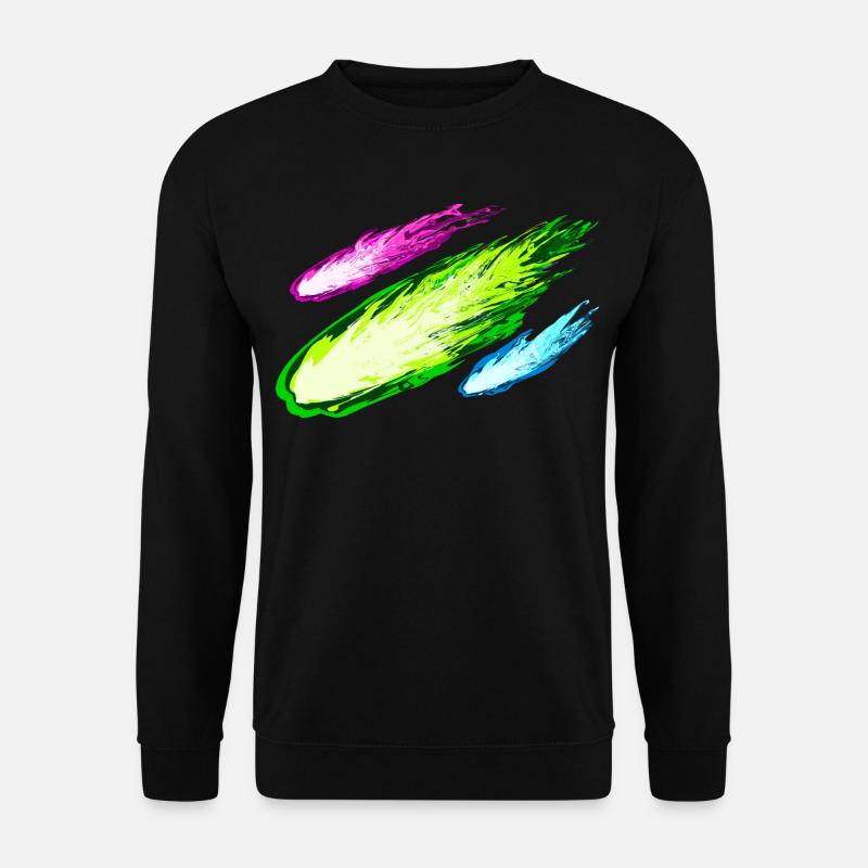 Explosion von bunten Drachen - Unisex Pullover - Schwarz