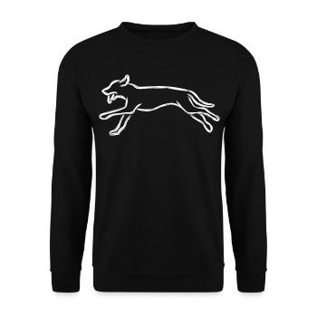Chien - Sweat-shirt Unisexe - noir - Devant - Alina (178cm) & Michal (187cm)