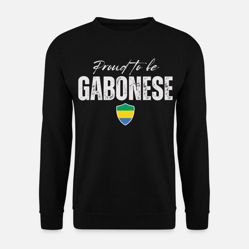 Gabuner stolz, Made in Gabon - Unisex Pullover - Schwarz