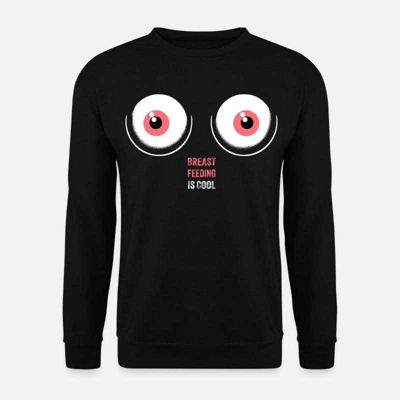 Whimsical Breastfeeding Embrace Design - Unisex Sweatshirt - black
