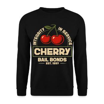 Integrity In Service Cherry bail bonds EST. 1997 - Unisex Sweatshirt - black - Front - Alina (178cm) & Michal (187cm)